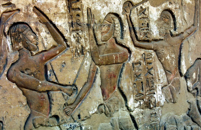 Reliëf in de tempel van Medïnat Habu.